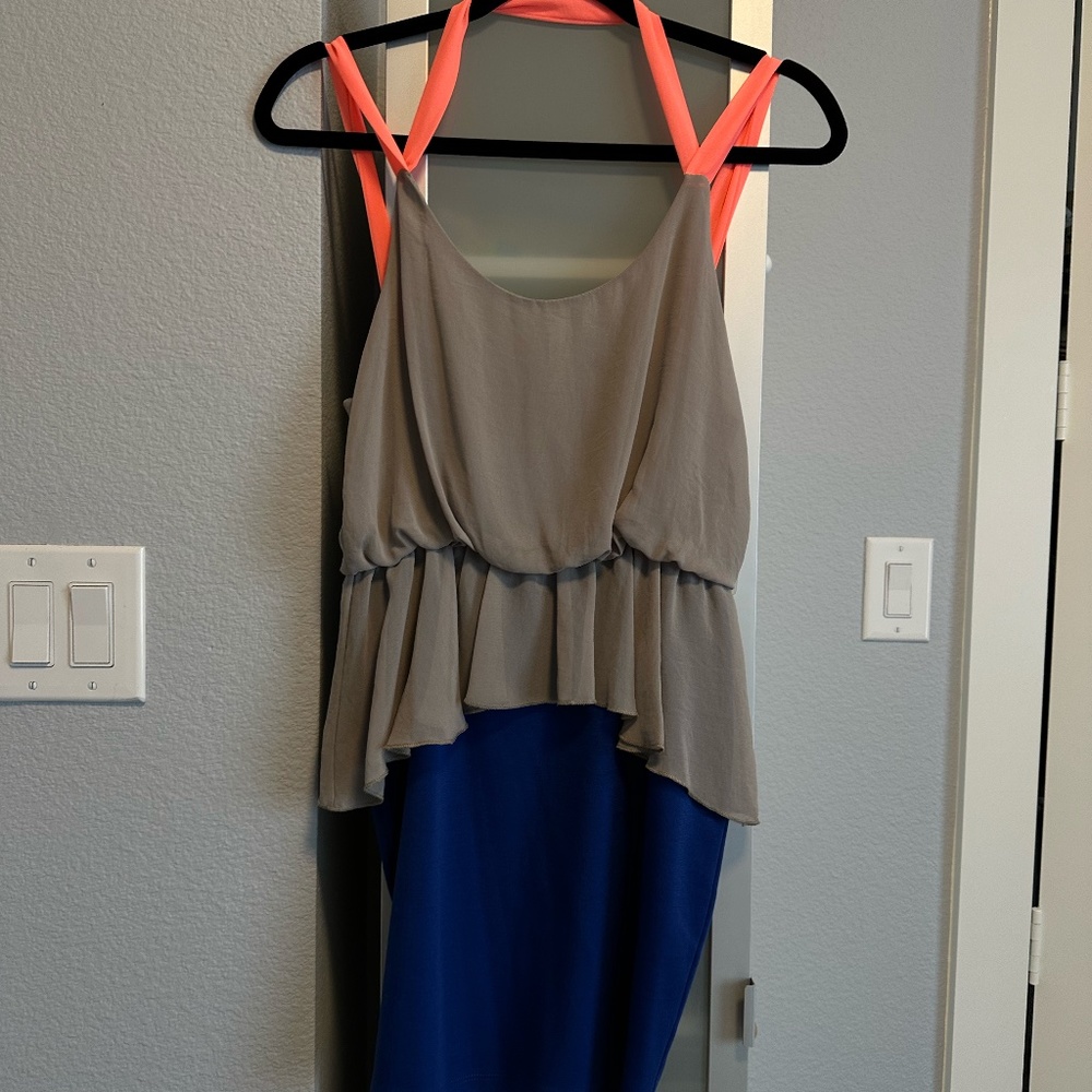 Sexy and Flirty Color Block Dress (Size M)